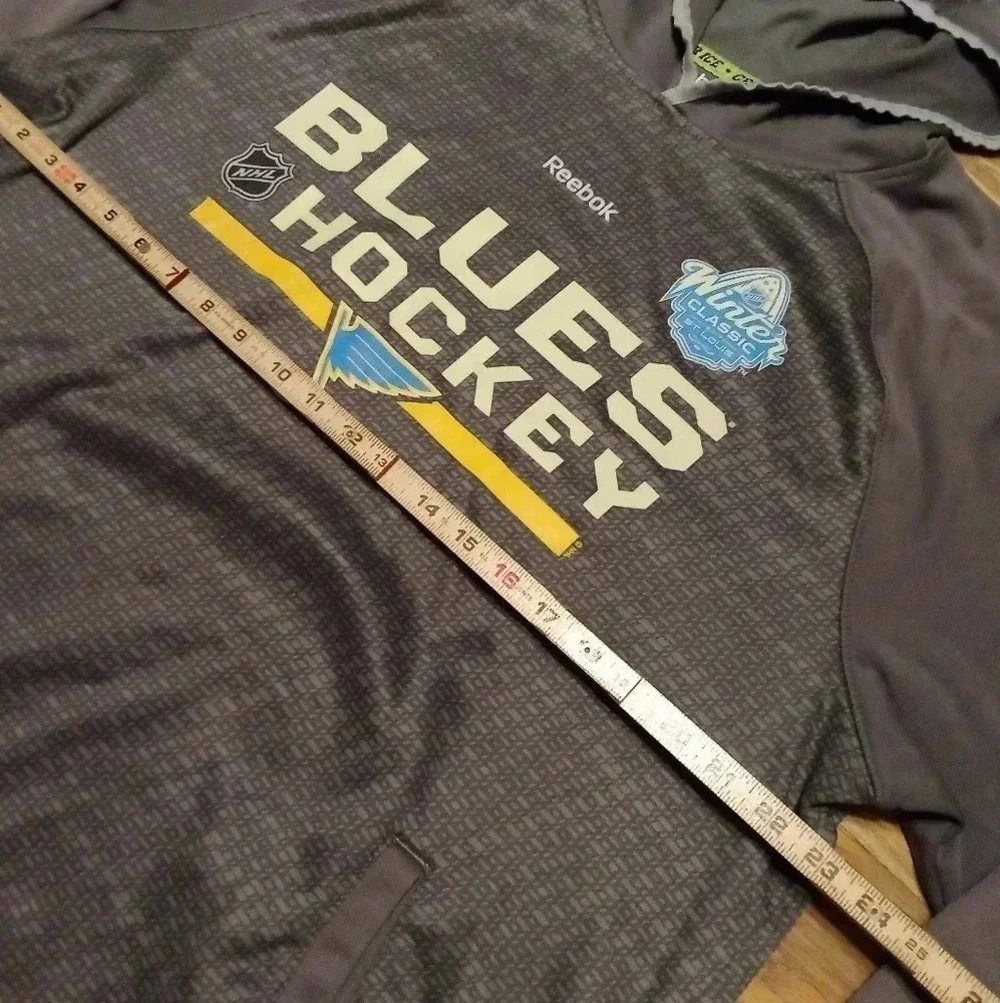Reebok Center Ice St Louis Blues Winter Classic 2017 Hoodie Large